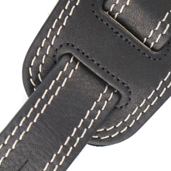 Richter Straps Springbreak III Nappa Black / White Gitarrengurt, #1013